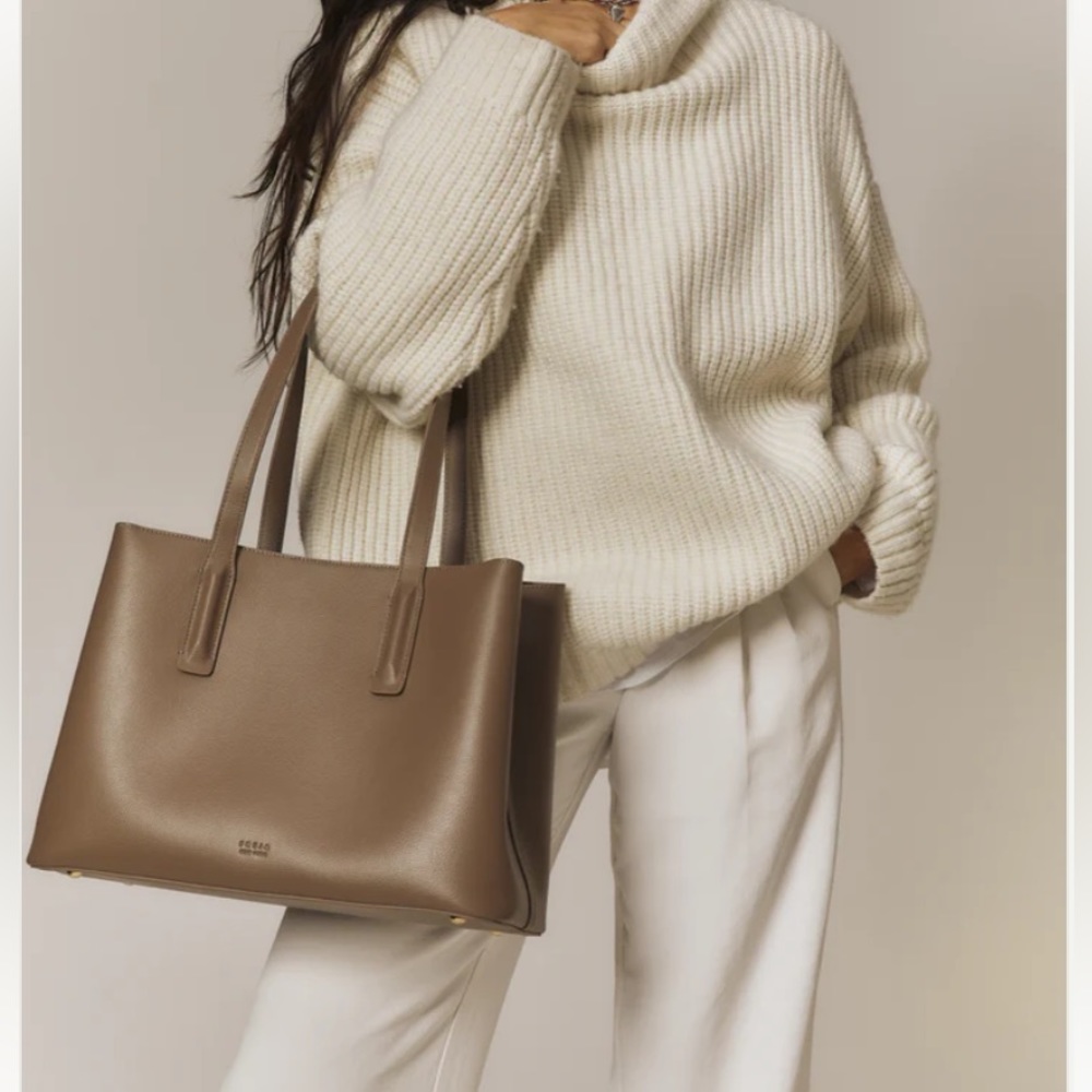 Freja NYC Linnea Taupe Tote Bag with Duster Bag - Picture 8 of 16